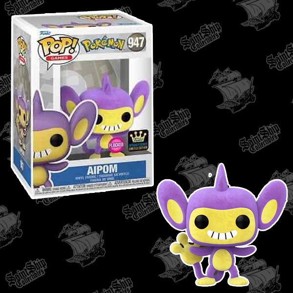 Funko Pop! Pokemon: Aipom Flocked #947 - Speciality Series Exclusive