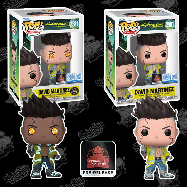 Funko Pop! Cyberpunk: David Martinez Chase Glow in the Dark + Regular #2581 - Toy Temple PR (Pre-Order)