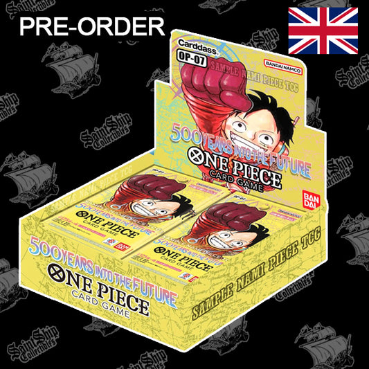 One Piece TCG OP-07 – 500 ans dans le futur – Boîte de jeu de cartes One Piece (24 paquets) ENG (Pré-commande)