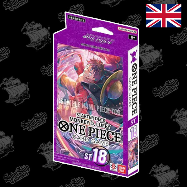 one piece card game st 18 One Piece Card Game Starter Deck ST-18 Purple Monkey D. Luffy – SaintShip  Collectibles