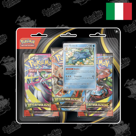 Pokemon Megaecoluzione 3 Pack Blister - Golduck (ITA)